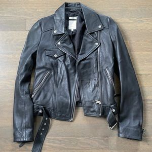 Zara women’s leather jacket
